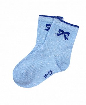 Голубые носки для девочки 68172-ПЧ18