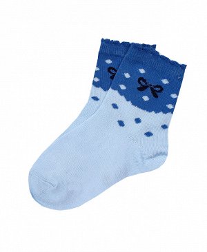 Голубые носки для девочки 30725-ПЧ18
