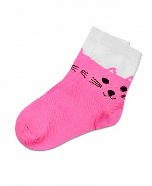Розовые носки для девочки 37606-ПЧ19