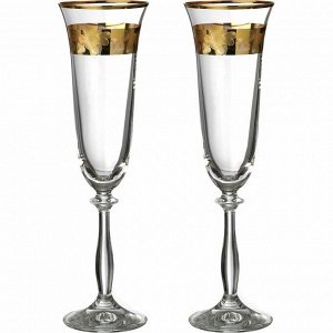 Набор бокалов для шампанского из 2 шт. "love" 190 мл. высота=25 см.
