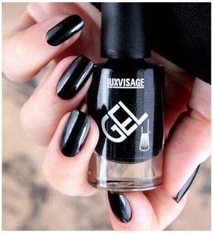 Люксвизаж LUXVISAGE Лак GEL finish 9 г, 10 тон, чёрный, LUXVISAGE