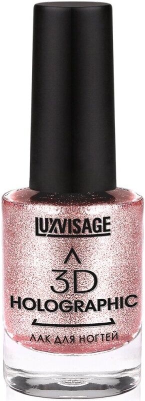 Люксвизаж Лак для ногтей LUXVISAGE 3D HOLOGRAPHIC тон 705 Розовое золото, 11 г, LUXVISAGE