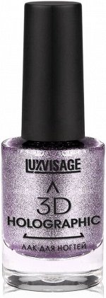 Люксвизаж Лак для ногтей LUXVISAGE 3D HOLOGRAPHIC тон 708 Лиловый турмалин, 11 г , LUXVISAGE
