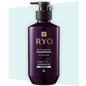 Шампунь от выпадения волос для чувствительной кожи головы 400 мл. RYO 9EX HAIR LOSS EXPERT CARE SHAMPOO FOR SENSITIVE SCALP
