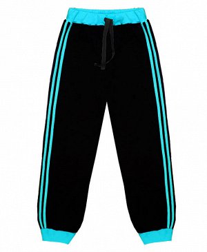 Чёрные спортивные брюки для мальчика 79235-МС18