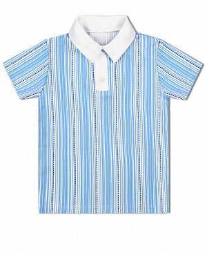 Рубашка-поло для мальчика в полоску 79413-МЛ18