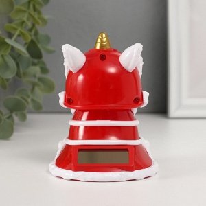 Маятник пластик "Китайский лев" красно-белый 8,5х7,3х8,5 см