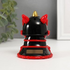 Маятник пластик "Китайский лев" красно-чёрный 8,5х7,3х8,5 см