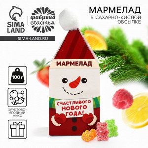 Мармелад жевательный в коробке «Пусть год будет мармеладным», мишки,100 г