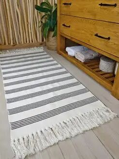 Коврик комнатный с кисточками 60х130 см