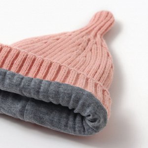 Шапка Крошка Я, р. 46-48 см, 1-2 года, пудровый