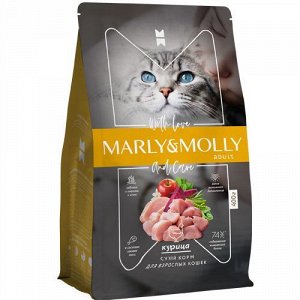 Marly&Molly д/кош взрослых Курица 400гр.