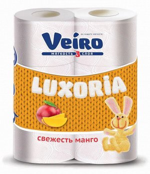 VEIRO Luxoria Туалетная бумага Свежесть МАНГО 3сл 6рул/12