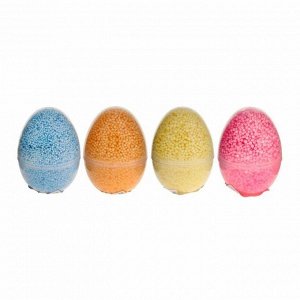 Шариковый пластилин крупнозернистый в яйце 8 г, не застывает, цвета МИКС