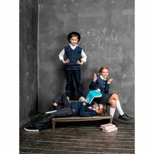 Жилет вязаный для мальчика Amarobaby Pure Love School.