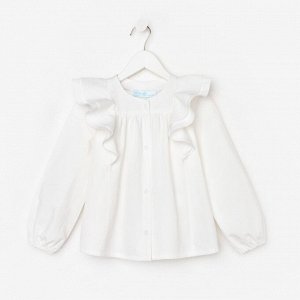 Рубашка для девочки KAFTAN, цвет белый