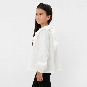 Рубашка для девочки KAFTAN, цвет белый