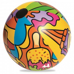 Мяч надувной «Поп-арт», от 3 лет, диаметр 91 см