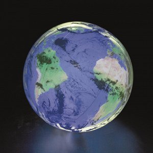 Мяч пляжный «Земля» 61 см с подсветкой, от 2 лет