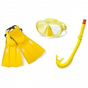 Набор для подводного плавния «Искатель приключений»(маска, трубка, ласты) от 8 лет