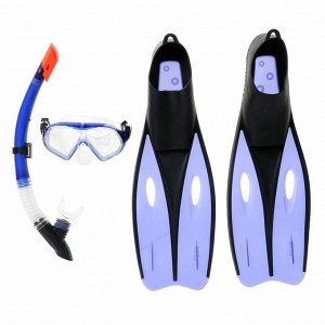 Набор для плавания Dream Diver, для взрослых, 3 предмета: маска, трубка, ласты, размер 38-39, цвет МИКС Bestway