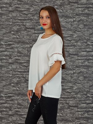 Блузка Старая цена 552руб, Состав: 100% Polyester Цвет: white Длина: 65 Длина рукава: 25