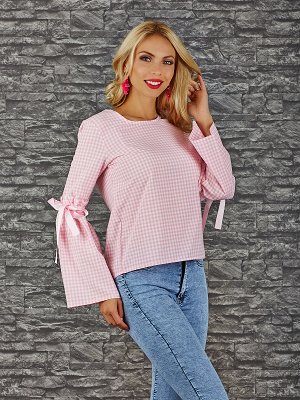 Блузка Состав: 65% Cotton, 35% Polyester Цвет: pink Производитель: Turkey Длина: 60 Длина рукава: 60