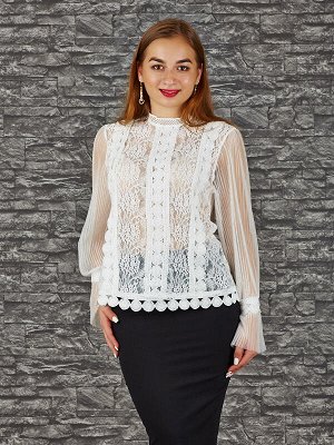 Блузка Состав: 100% Polyester Цвет: white Длина: 57 Длина рукава: 62
