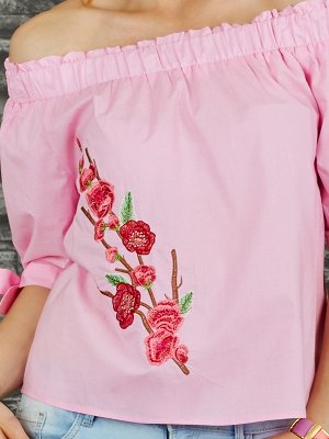 Блузка Старая цена 736руб, Состав: 95% Cotton, 5% Polyester Цвет: pink Длина: 49 Длина рукава: 30