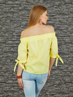 Блузка Старая цена 736руб, Состав: 95% Cotton, 5% Polyester Цвет: yellow Длина: 49 Длина рукава: 30