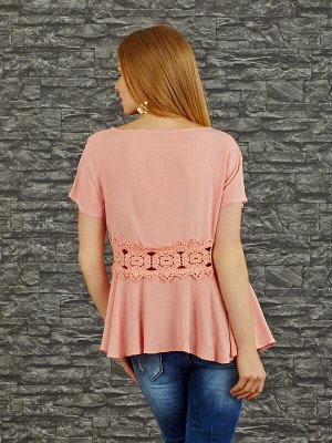 Блузка Старая цена 613руб, Состав: 100% Cotton Цвет: pink Производитель: Turkey Длина: 58 Длина рукава: 14