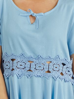 Блузка Старая цена 613руб, Состав: 100% Cotton Цвет: light blue Производитель: Turkey Длина: 58 Длина рукава: 14