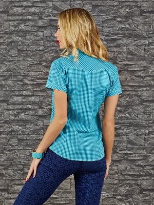 Рубашка Состав: 100% Cotton Цвет: seagreen/blue Длина: 69 Длина рукава: 17