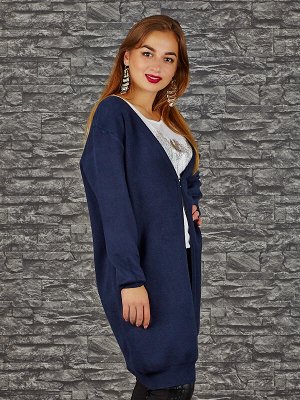 Кардиган Старая цена  1043, Состав: 47% Cotton, 20%Viskoze,15% Polyester, 18% Elastane Цвет: dark blue Длина: 84. Длина плеча+рукава: 69cm.