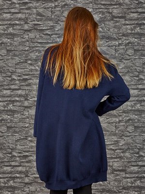 Кардиган Старая цена  1043, Состав: 47% Cotton, 20%Viskoze,15% Polyester, 18% Elastane Цвет: dark blue Длина: 84. Длина плеча+рукава: 69cm.