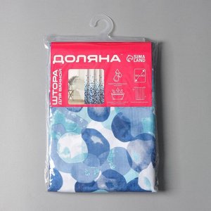 Штора для ванны Доляна «Листопад», 180x180 см