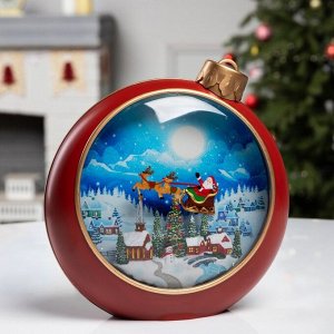 Фигура светодиодная «Ночные огни», 20.9x21.3x8.5 см, музыка, батарейки ААх3 (не в комплекте), USB, свечение тёплое белое
