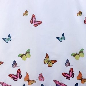 Штора для ванной Доляна «Бабочки», 180?180 см