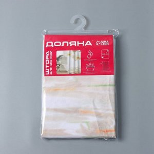 Штора для ванной Доляна «Орхидея над водой», 180x180 см