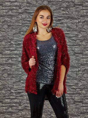 Жакет Старая цена  946, Состав: 95% Viscose, 5% Elastan Цвет: burgundy Производитель: Italy Длина: 66. Длина по спинке: 74см. Длина плеча+рукава:46cm.