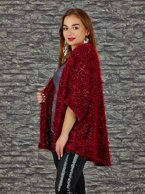 Жакет Старая цена  946, Состав: 95% Viscose, 5% Elastan Цвет: burgundy Производитель: Italy Длина: 66. Длина по спинке: 74см. Длина плеча+рукава:46cm.