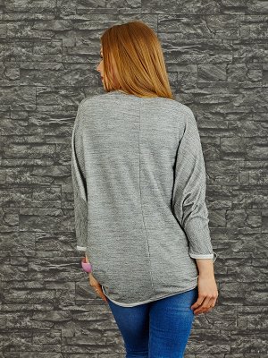 Кардиган Старая цена  613, Состав: 90% Cotton, 10% Elastan Цвет: grey/dark grey Производитель: Turkey Длина: 71. Длина плеча + рукава: 63cm.