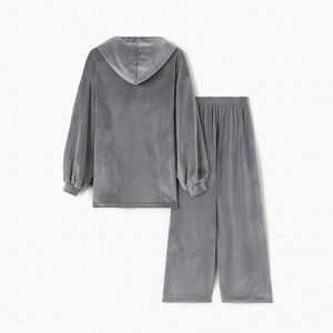 Костюм женский (толстовка, брюки) KAFTAN Plushy, серый