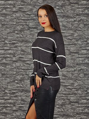 Свитер Старая цена  673, Состав: 77% Acrylic, 19% Nylon, 4% Spandex Цвет: dark grey Длина: 59. Длина плеча + рукава: 63cm.