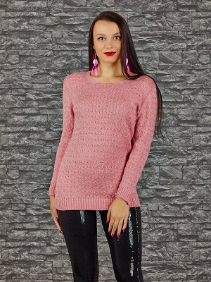 Свитер Состав: 50% Acrylic, 50% Wool Цвет: pink Производитель: Turkey Длина: 67 Длина рукава: 53.