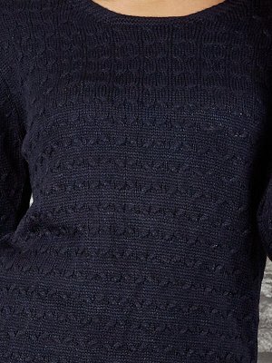 Свитер Состав: 50% Acrylic, 50% Wool Цвет: dark blue Производитель: Turkey Длина: 67 Длина рукава: 53.