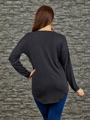 Свитер Старая цена  736, Состав: 95% Viscose, 5% Elastan Цвет: dark grey Производитель: Turkey Длина: 74. Длина плеча + рукава: 65cm.