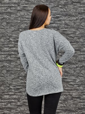 Свитер Старая цена  736, Состав: 90% Cotton, 10% Elastane Цвет: grey Производитель: Turkey Длина: 64/70. Длина плеча + рукава: 73cm. Стразы.