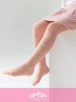 Детские ажурные колготки для девочек из хлопка