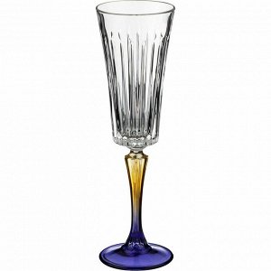 Набор бокалов для шампанского из 6 шт. "джипси" 210 мл. высота=24 см. (кор=1набор.)